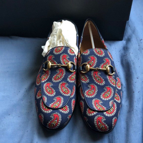 Gucci Paisley Convertible Loafers 